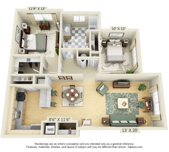Floor Plans of The Woods in Brunswick, NY