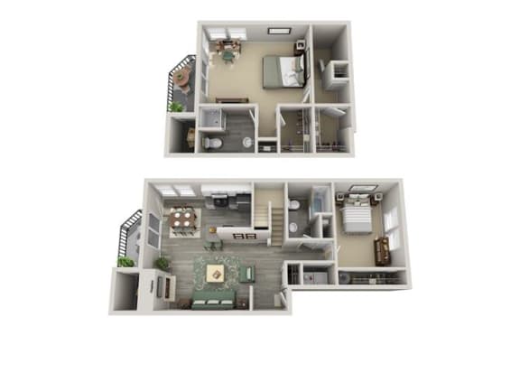 Floor plan at Parkridge Apartments, Lake Oswego, 97035