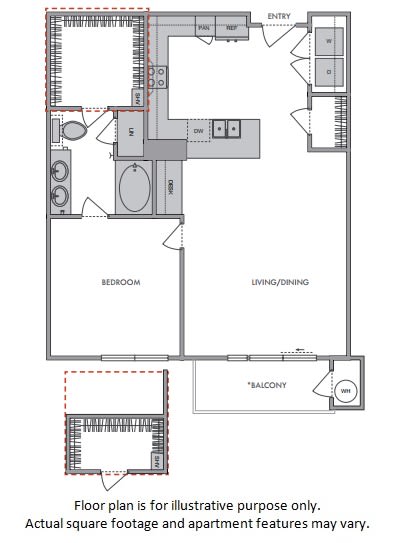 D Floor Plan D Floor Plan at Windsor Lantana Hills, Austin, TX 78735