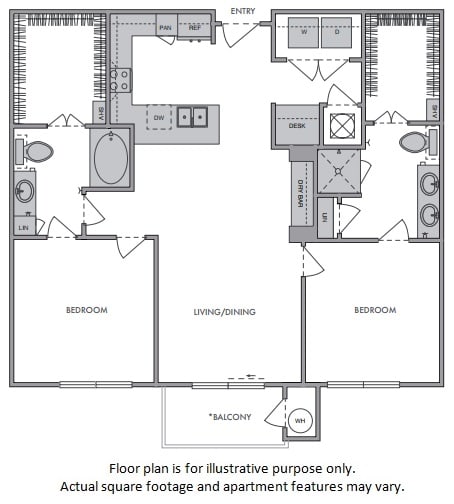 E Floor Plan E Floor Plan at Windsor Lantana Hills, Austin, TX
