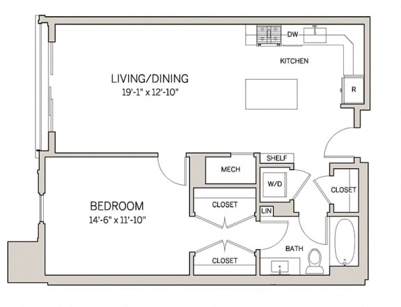 1 Bed 1 Bath A10 1 Bed 1 Bath A10 at AVE King of Prussia, King of Prussia, PA