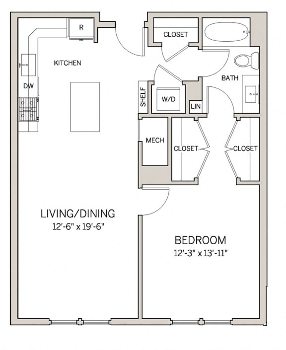 1 Bed 1 Bath A12 1 Bed 1 Bath A12 at AVE King of Prussia, King of Prussia, 19406