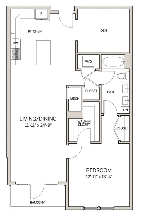 1 Bed 1 Bath Den A20D 1 Bed 1 Bath Den A20D at AVE King of Prussia, King of Prussia, PA, 19406