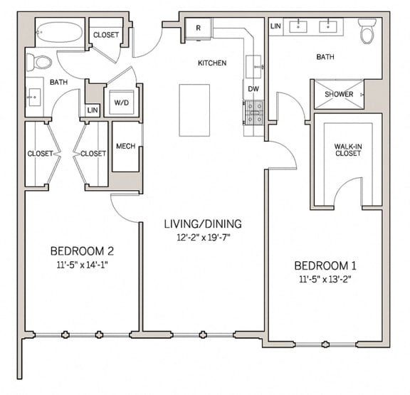 Two Bed Two Bath B10 Two Bed Two Bath B10 at AVE King of Prussia, King of Prussia, Pennsylvania