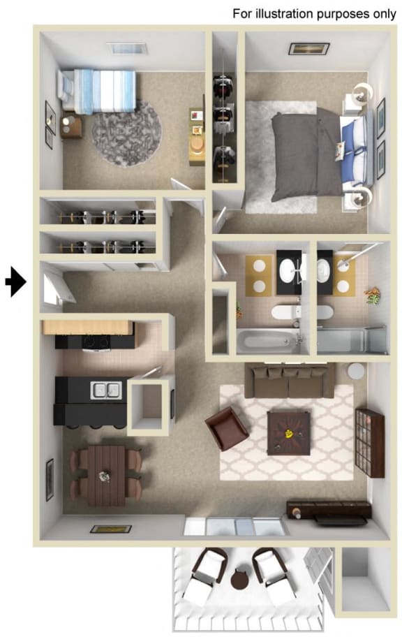 Floor Plan at WOODSIDE VILLAGE, West Covina, 91792