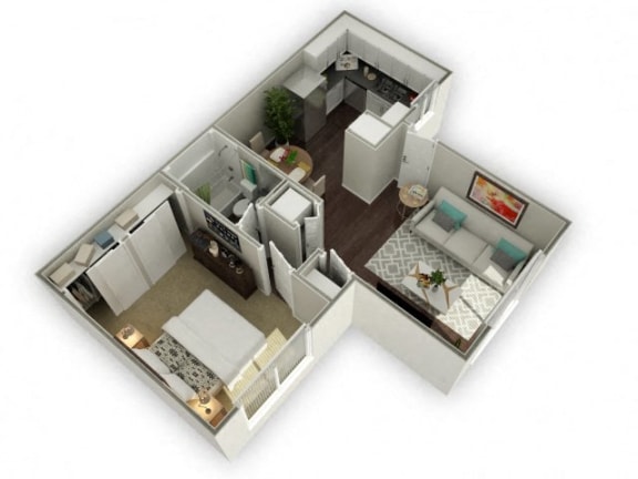 Ironwood Apartments 3D Floor Plan