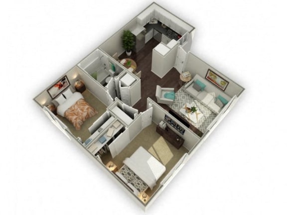 Ironwood Apartments Alternate 3D Floor Plan