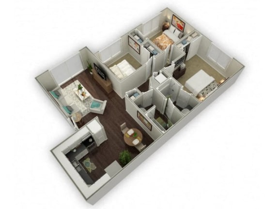 Ironwood Apartments Alternate 3D Floor Plans