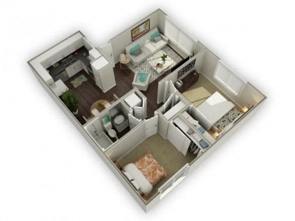Ironwood Apartments Alternate Fenestra 3D Floor Plan