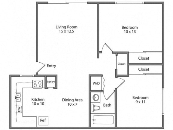 Ironwood Apartments Fenestra 2D Floor Plan