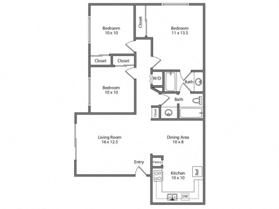 Ironwood Apartments Murrieta 2D Floor Plan