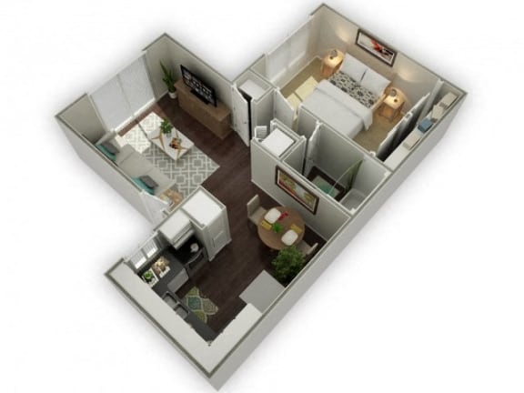 Ironwood Apartments Westover 3D Floor Plan