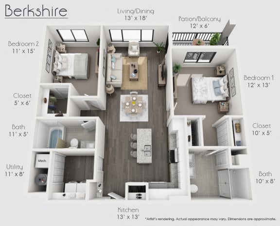 Berkshire Unit Floor Plan