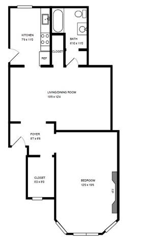  Floor Plan 1 BEDROOM