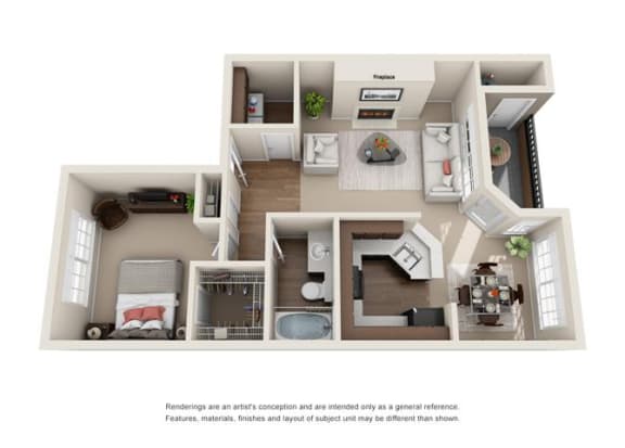 1 Bed 1 Bath