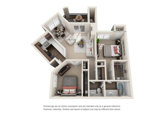 2 Bed 2 Bath