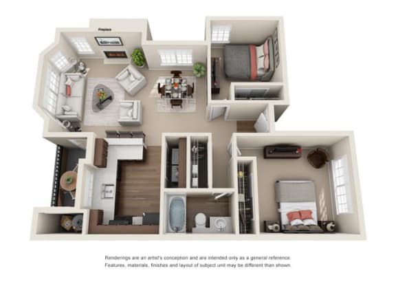2 Bed 1 Bath