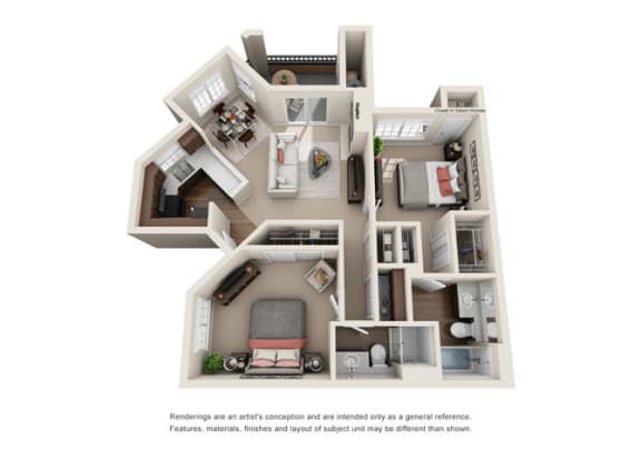 2 Bed 2 Bath