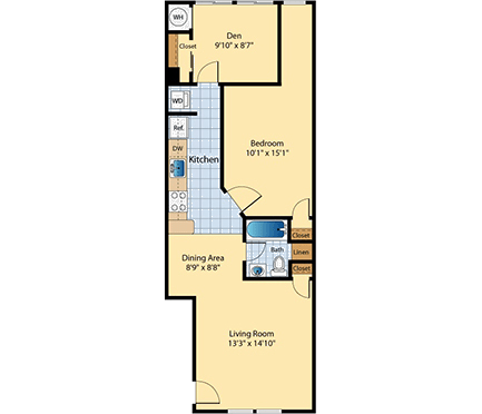 B1 Floor Plan B1 Floor Plan at The Fields of Rockville, Maryland, 20850