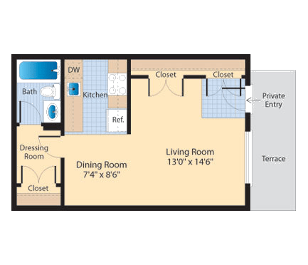 A3 Floor Plan A3 Floor Plan at The Fields of Alexandria, Alexandria