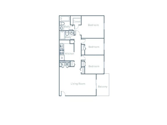 C1 Floor Plan C1 Floor Plan at The Pointe at Midtown, North Carolina, 27609