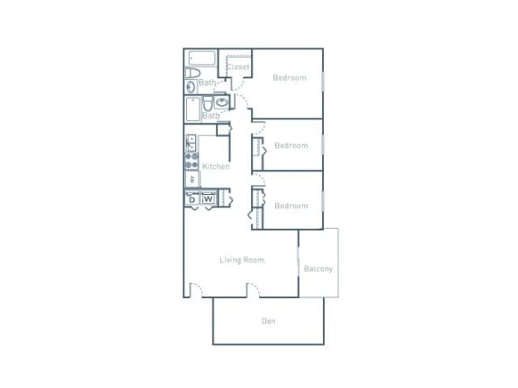 C2D Floor Plan C2D Floor Plan at The Pointe at Midtown, Raleigh, NC, 27609