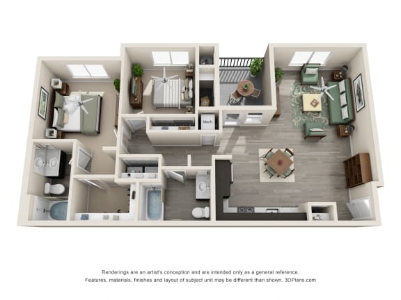 Luxury Floorplan Unit 2A