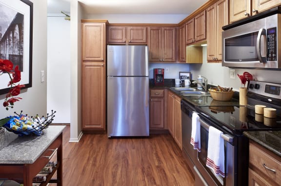 Spacious Kitchen With Pantry Cabinet at Churchill, Minneapolis, Minnesota