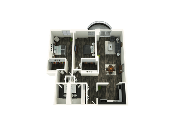 Floor Plan  2 Bedroom 08 15