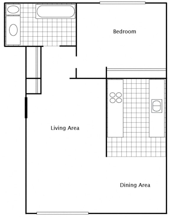 Floor Plan 1 BEDROOM 626 SQUARE FEET