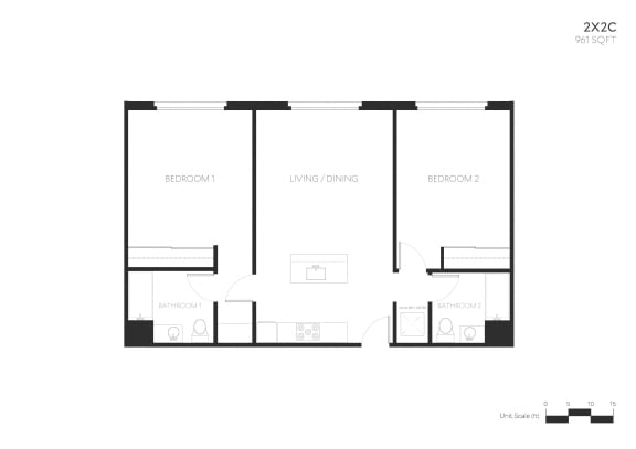 2x2C The Perch_2x2C Floorplan