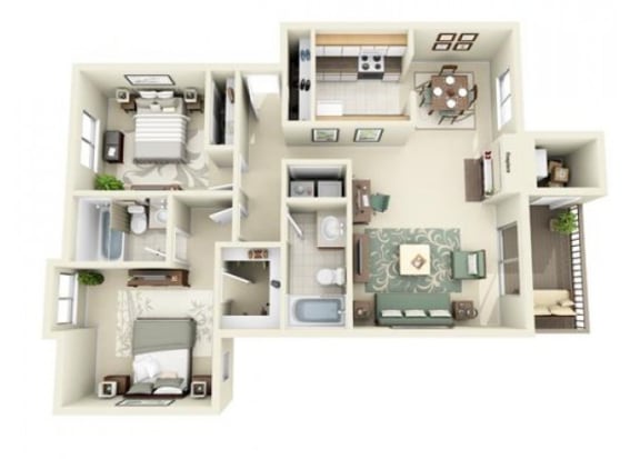 The San Juan Floor Plan The San Juan Floor Plan at StonePointe, University Place, WA, 98466