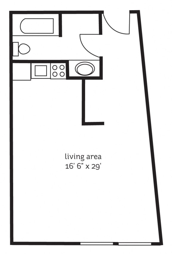 The Normandale Floor Plan at The Tarnhill, Bloomington
