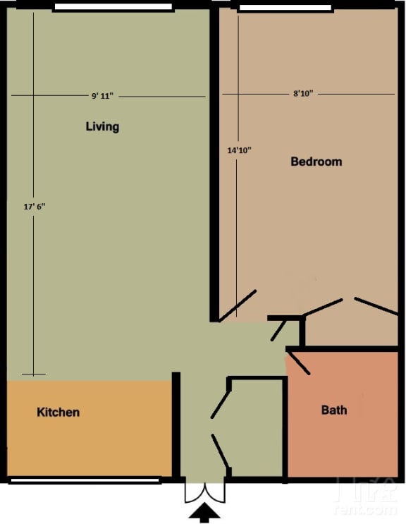  Floor Plan One Bedroom