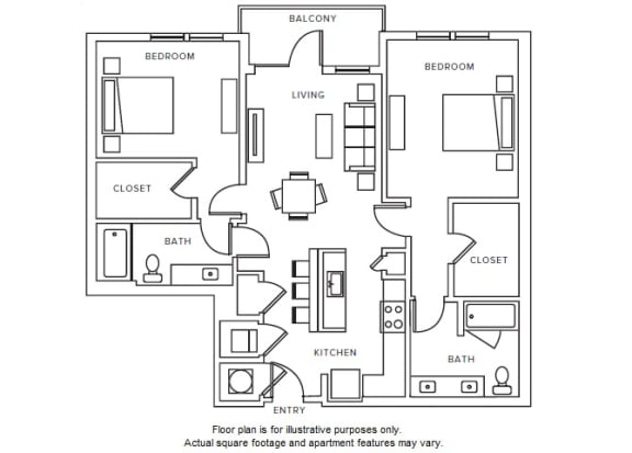 B4 floor plan B4 floor plan at Windsor Parkview, Georgia, 30341
