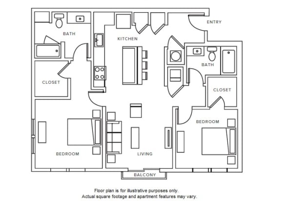 B5 floor plan B5 floor plan at Windsor Parkview, GA, 30341