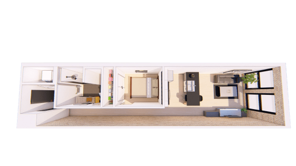 1 Bedroom 1 Bathroom Floor plan 1 Bedroom 1 Bathroom Floor plan at Bostad Apartments, Fargo, ND, 58102