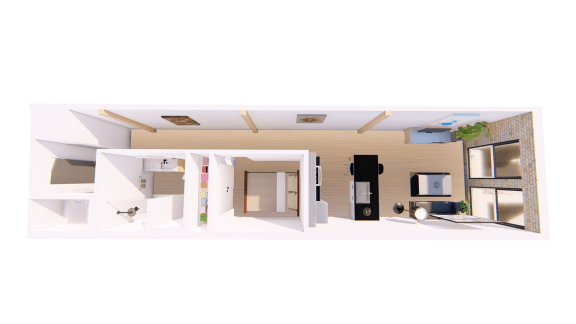 1 Bedroom 1 Bathroom X Floor plan 1 Bedroom 1 Bathroom X Floor plan at Bostad Apartments, North Dakota, 58102