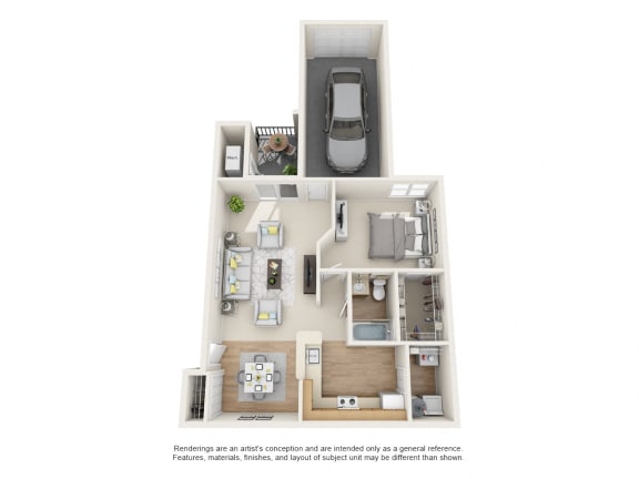 Holly Floor Plan 1 bed 1 bath Floor Plan Holly Floor Plan 1 bed 1 bath Floor Plan at Owings Park Apartments, Owings Mills, MD, 21117