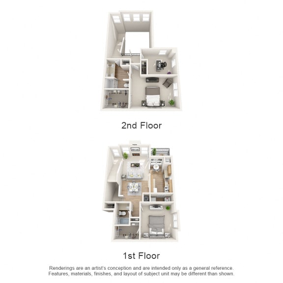 Oak 3 bed 2 bath Floor Plan Oak 3 bed 2 bath Floor Plan at Owings Park Apartments, Owings Mills, MD