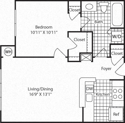 A1A Floor Plan at Westerly at Worldgate, Virginia