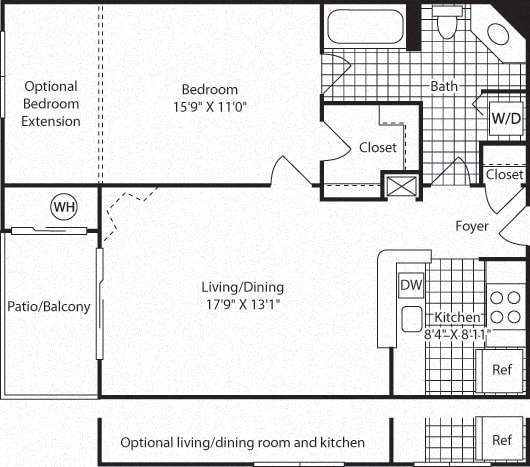 A2A Floor Plan A2A Floor Plan at Westerly at Worldgate, Herndon, VA