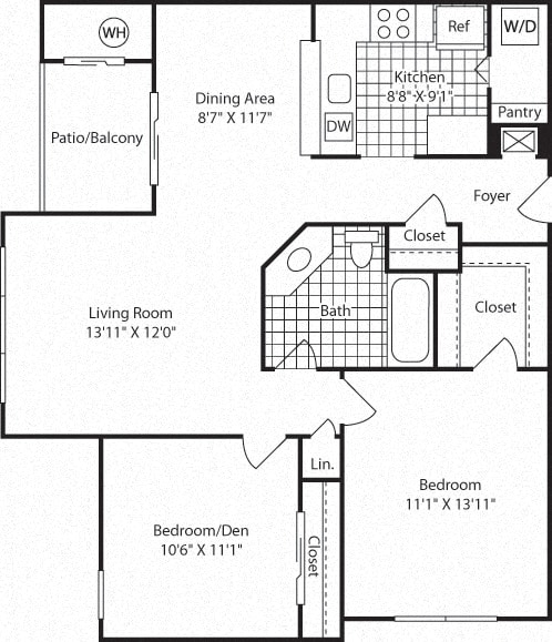 B2A Floor Plan  at Westerly at Worldgate, Virginia, 20170
