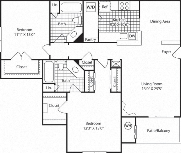 B5B Floor Plan B5B Floor Plan at Westerly at Worldgate, Virginia