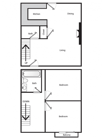 Floor Plan 2 Bedroom