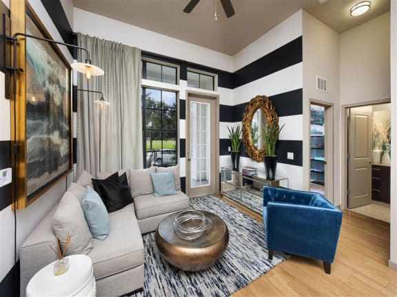 Designer Living Room at Azul Baldwin Park, Orlando, 32814