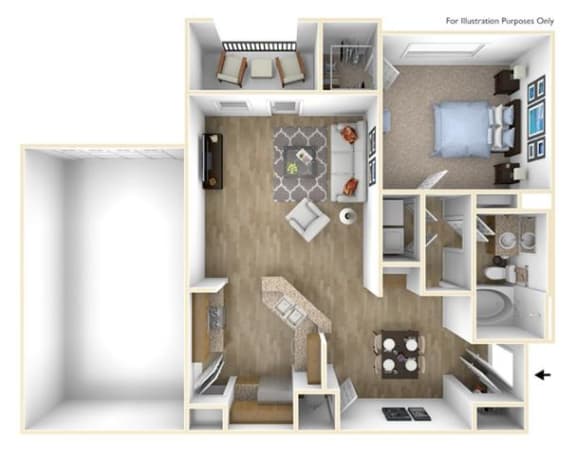 A1G Floor Plan at Villas at Hampton, Hampton, GA, 30228