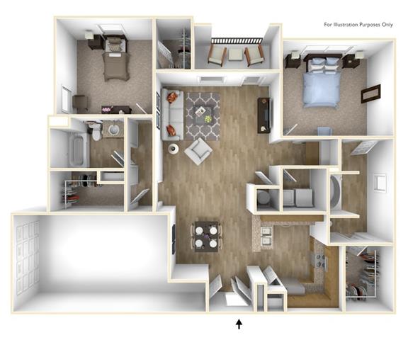 B2G Floor Plan B2G Floor Plan at Villas at Hampton, Hampton, 30228