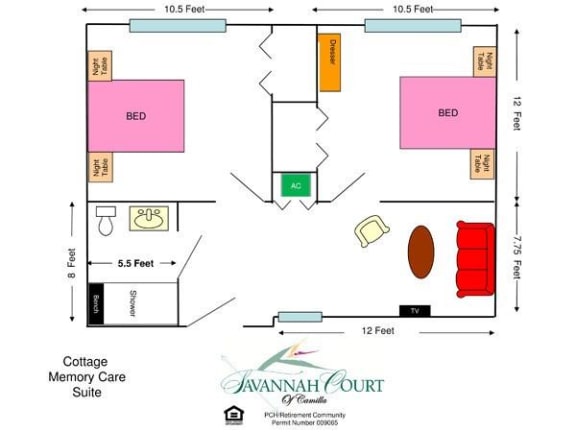 Studio 1 2 Bedroom Senior Apartments in Camilla