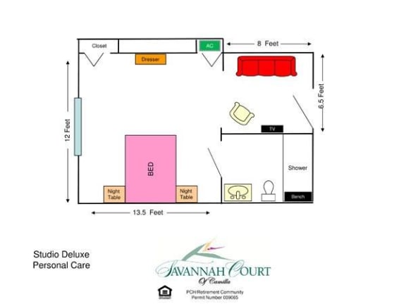 Studio 1 2 Bedroom Senior Apartments in Camilla